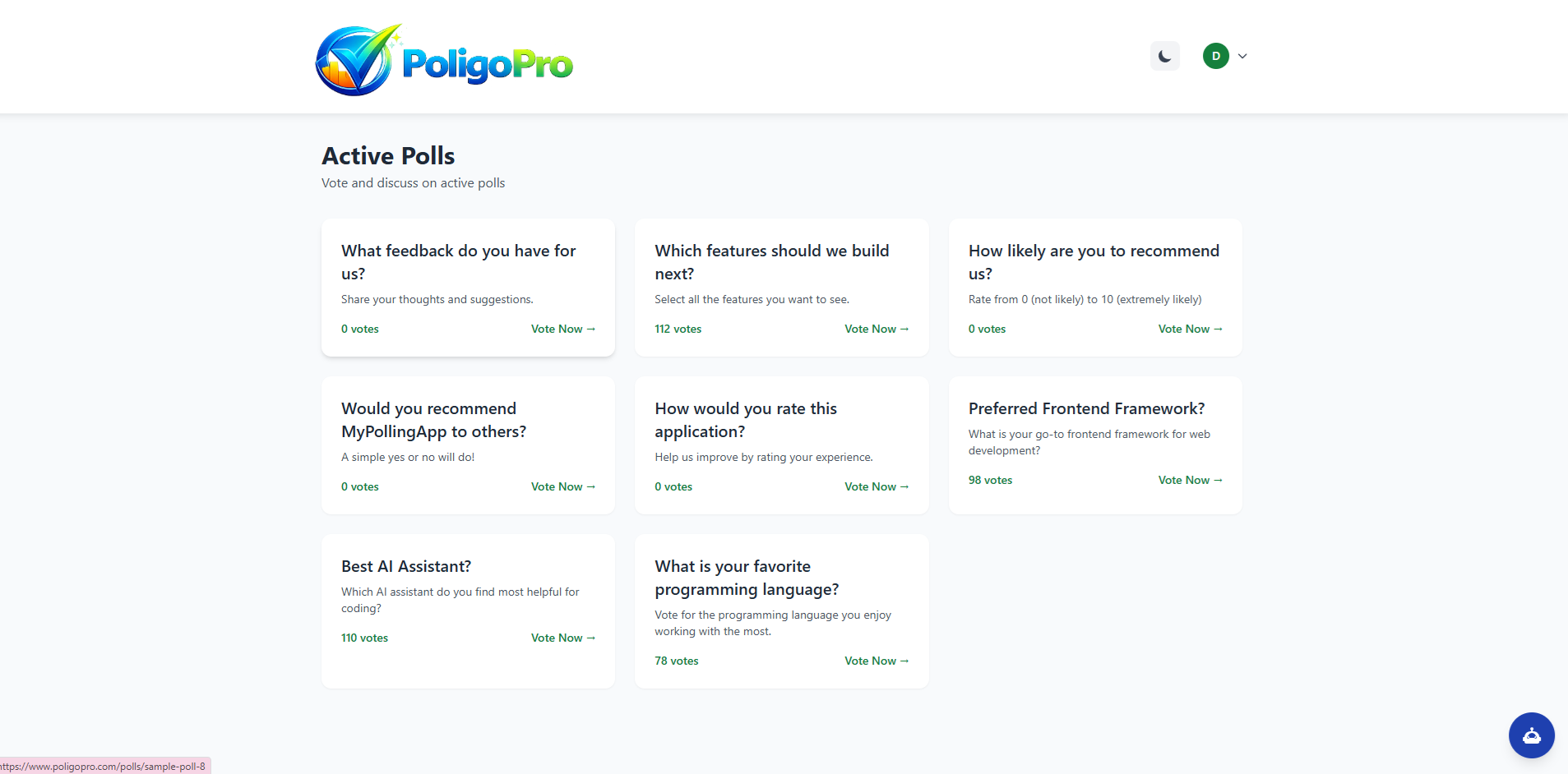 PoligoPro Polls